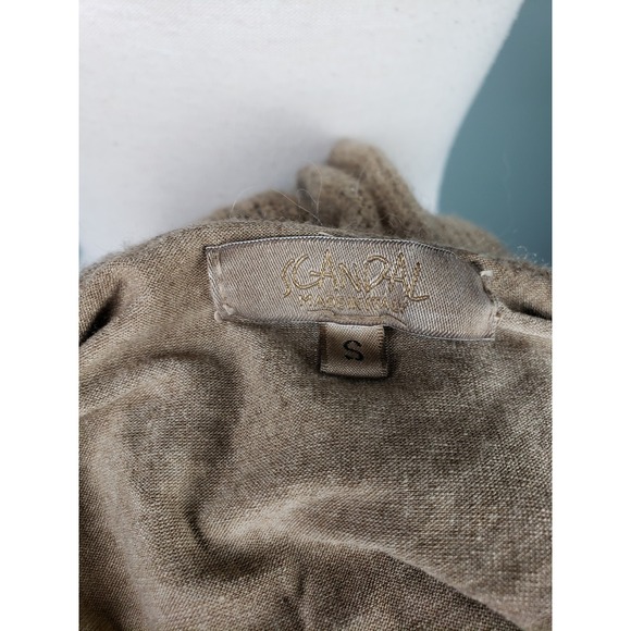 SCANDAL ITALY Women's S Dress Burlap Mohair Lagenlook Lace‎ Coastal Mixed Media - Picture 8 of 9